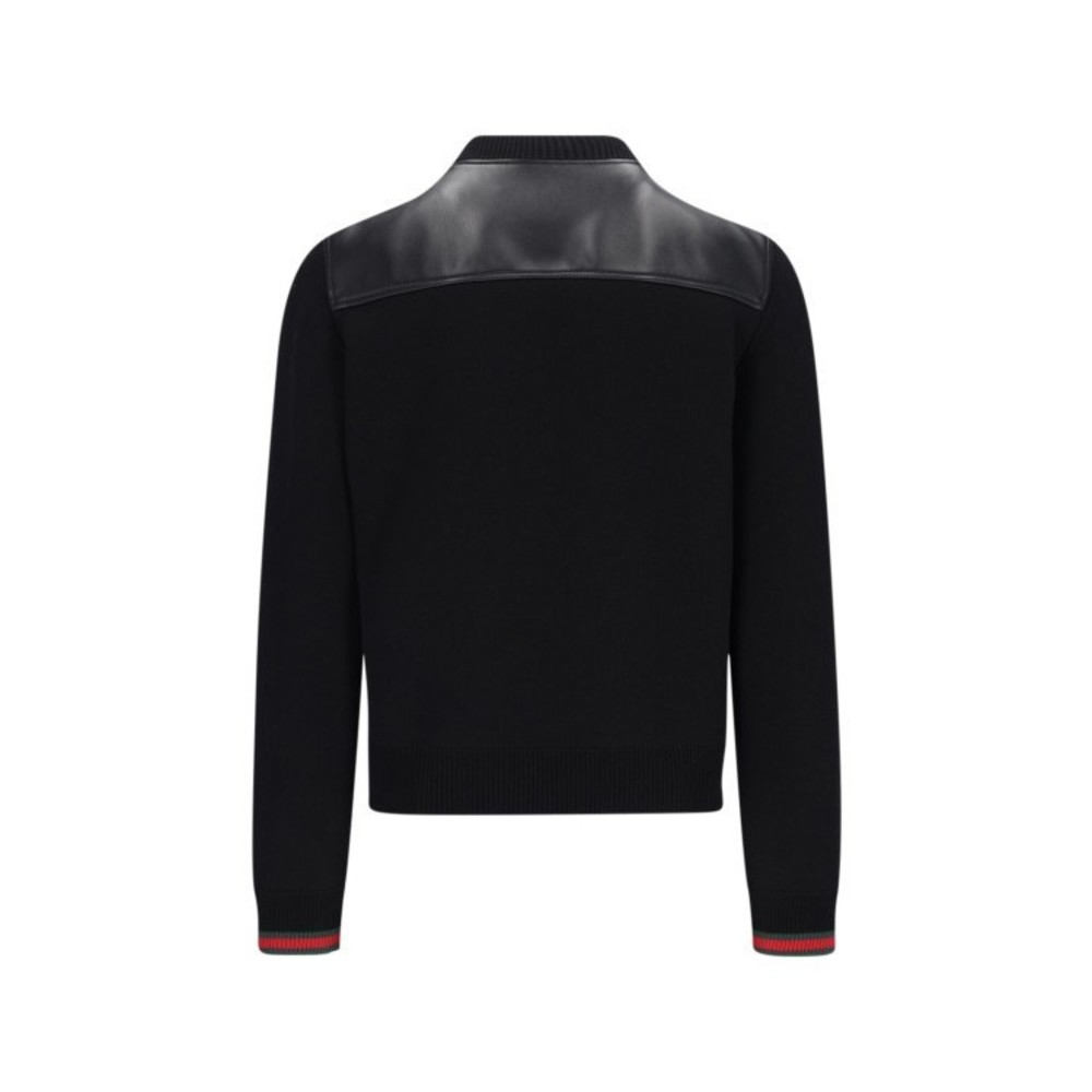 Gucci Leather Bomber Jacket – Black - NWT - Picture 2 of 5